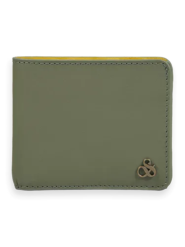 Leather billfold wallet - Multicolor - unisex - Portemonnee - Scotch & Soda