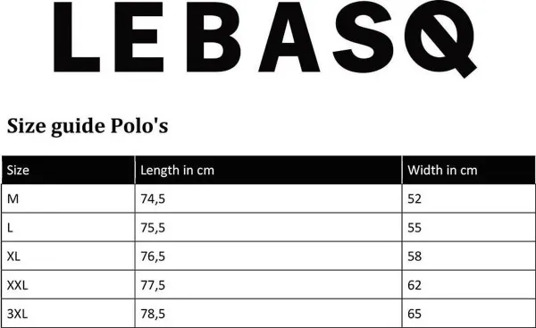 LebasQ - Chet's T-shirt voor heren - Piqué Polo - Zwart - XL - Duurzaam Katoen
