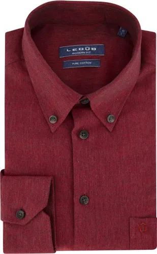 Ledub business overhemd rood