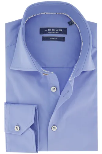 Ledub katoenen overhemd Modern Fit blauw