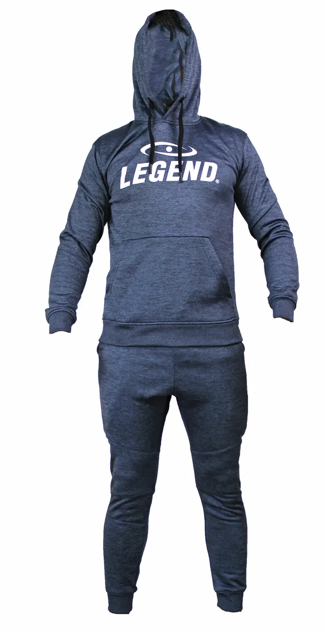 Legend Sports Joggingpak met hoodie kids/volwassenen navy slimfit polyester