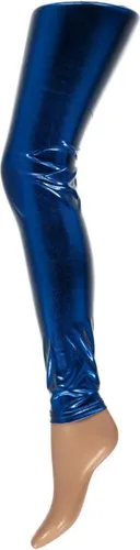 Legging lamee blauw