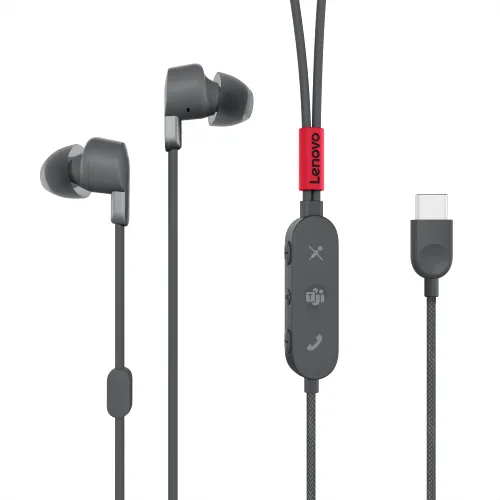 Lenovo Go USB-C in-ear hoofdtelefoon met actieve