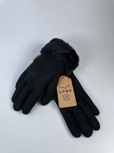Leren Handschoenen - Premium kwaliteit %100 Schapenleer - Zwart- Winter - Extra warm