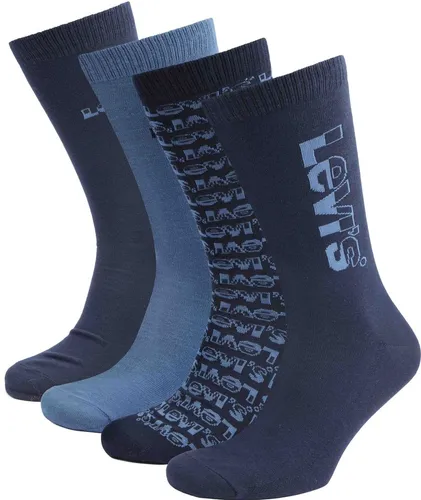 Levi's 4-Paar Giftbox Sokken Blauw - maat 39