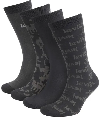 Levi's 4-Paar Giftbox Sokken Zwart - maat 39