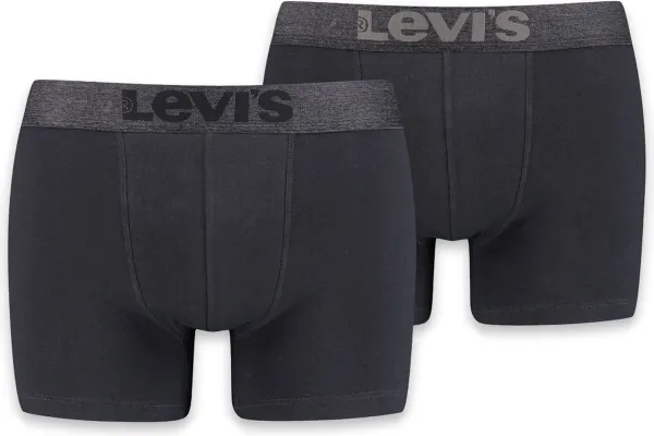 Levi's Lange short - 2 Pack 002 Black