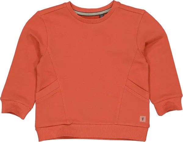 Levv jongens sweater Menno Orange Red