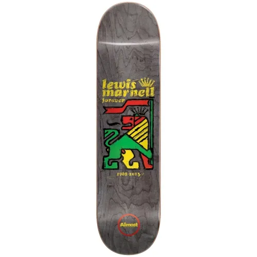 Lewis Marnell Rasta Lion R7 8.0" Skateboard Deck - 8.0"