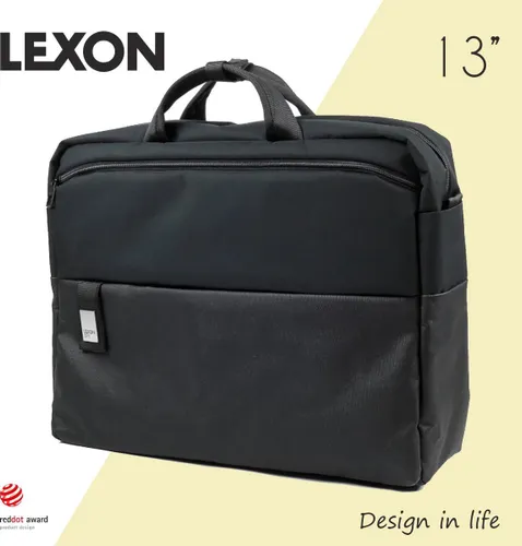 Lexon Design Spy Laptoptas Documententas Aktetas 13 " Zwart - LN1717N