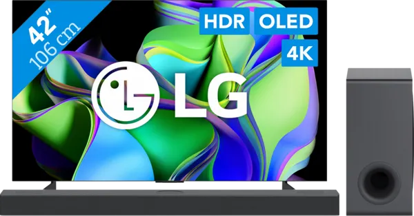 LG OLED42C34LA (2023) + Soundbar