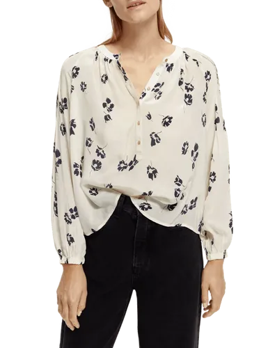 Lichtgewicht blouse met pintuck - Maat 40 - Multicolor - Vrouw - Shirt - Scotch & Soda