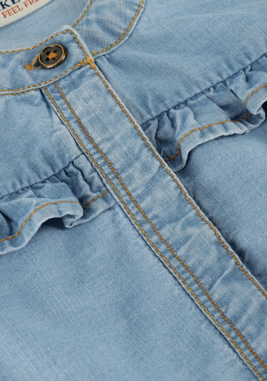 LIKE FLO Baby Jeans & Broeken Woven Jumpsuit Ruffle - Blauw