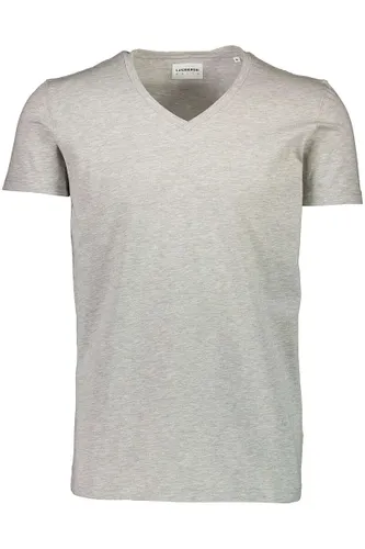 Lindbergh Slim Fit T-Shirt V-hals grijs, Effen