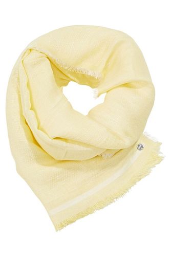 Linen Blend Scarf, Lenzing™ Ecovero™ Pastel Yellow