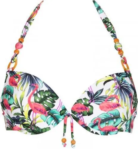 Lingadore - Laos Halterneck BH - bikini top - Flamingo print - 42B