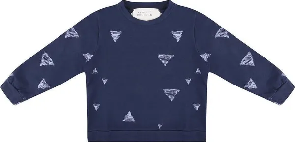 Little Indians sweater Triangle blauw 12-18 maanden (80-86)