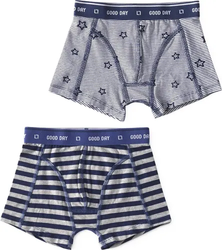 Little Label - boxershorts 2-pack - big blue stripe & stars stripe blue