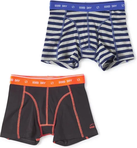 Little Label - boxershorts 2-pack - small anthracite stripe & anthracite