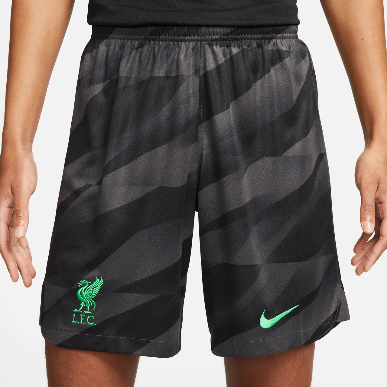 Liverpool FC 2023/24 Stadium Goalkeeper Nike Dri-FIT voetbalshorts voor heren - Grijs