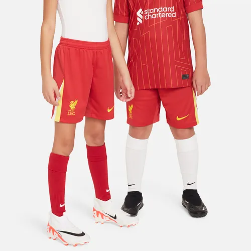 Liverpool FC 2024/25 Stadium Thuis Nike replica voetbalshorts met Dri-FIT voor kids - Rood