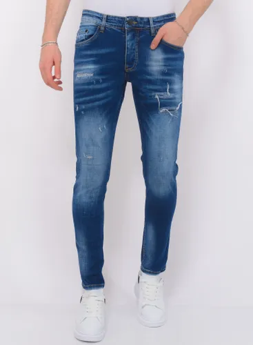 Local Fanatic Blue ripped jeans slim fit