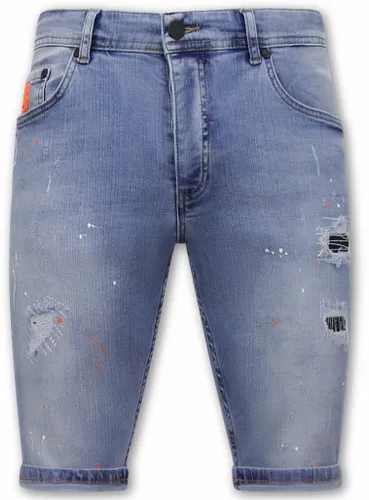 Local Fanatic Denim korte jeans slim fit 1048