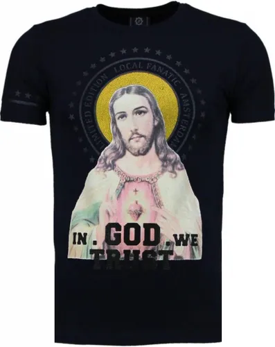 Local Fanatic Jezus rhinestone t-shirt