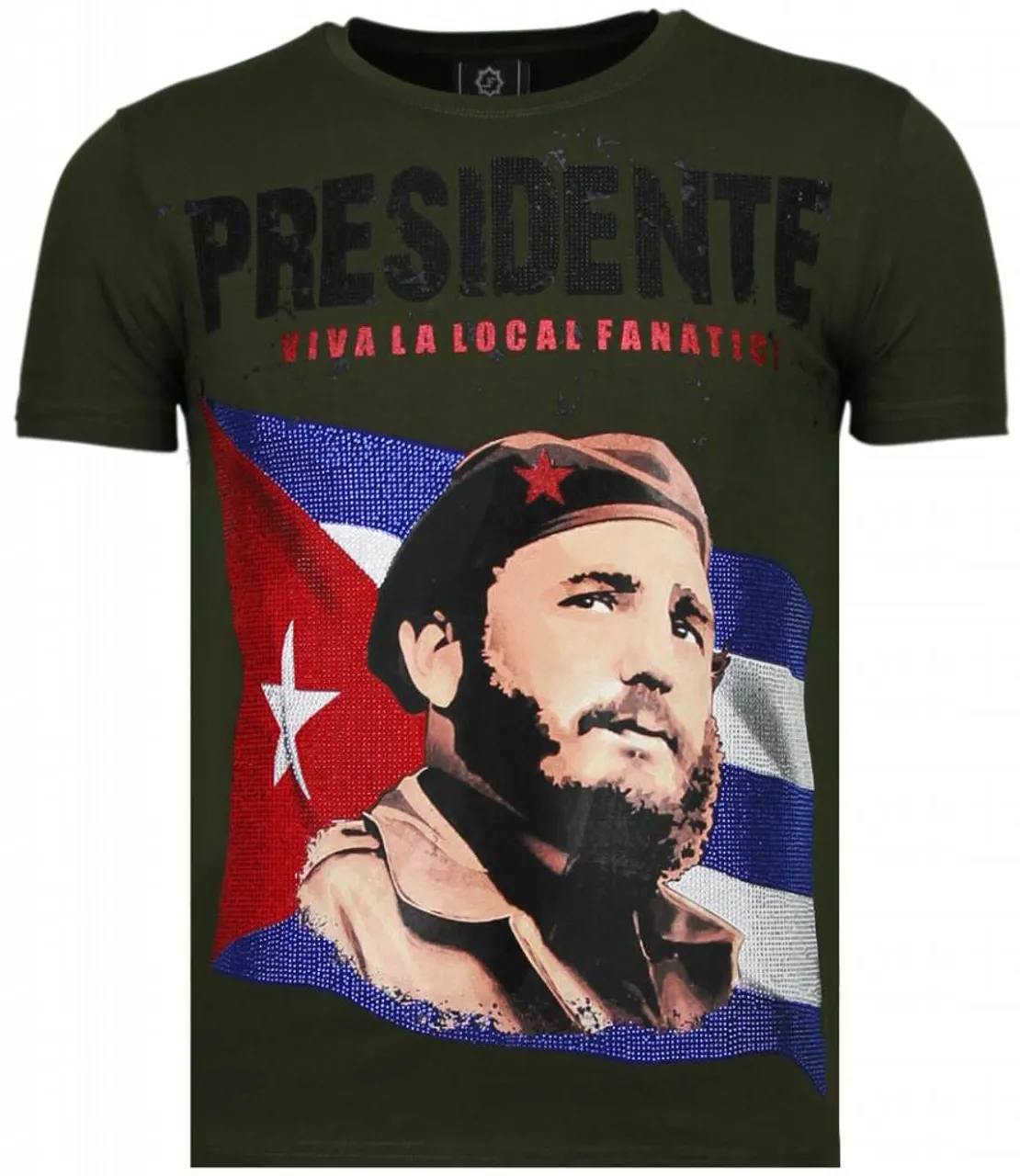 Local Fanatic Presidente rhinestone t-shirt