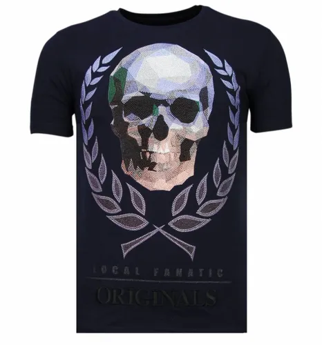 Local Fanatic Skull originals rhinestone t-shirt