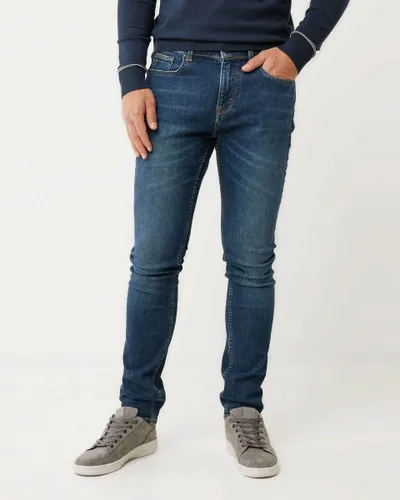 LOGAN Mid Waist/ Slim Leg Jeans Mannen - Donker Vintag