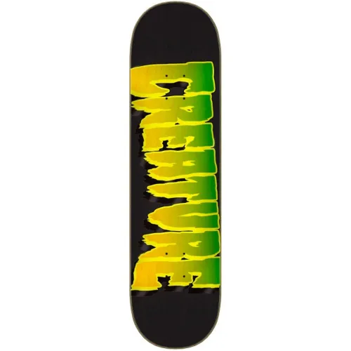 Logo Outline Stumps Yellow/ Green 8.25" Skateboard Deck - 8.25"