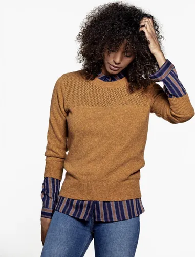 Loop.a life Duurzame Trui Weekend Sweater driekwart Dames - Honing