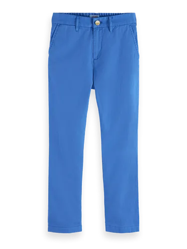 Loose tapered-fit cotton & linen trousers - Maat 8 - Multicolor - Jongen - Broek - Scotch & Soda