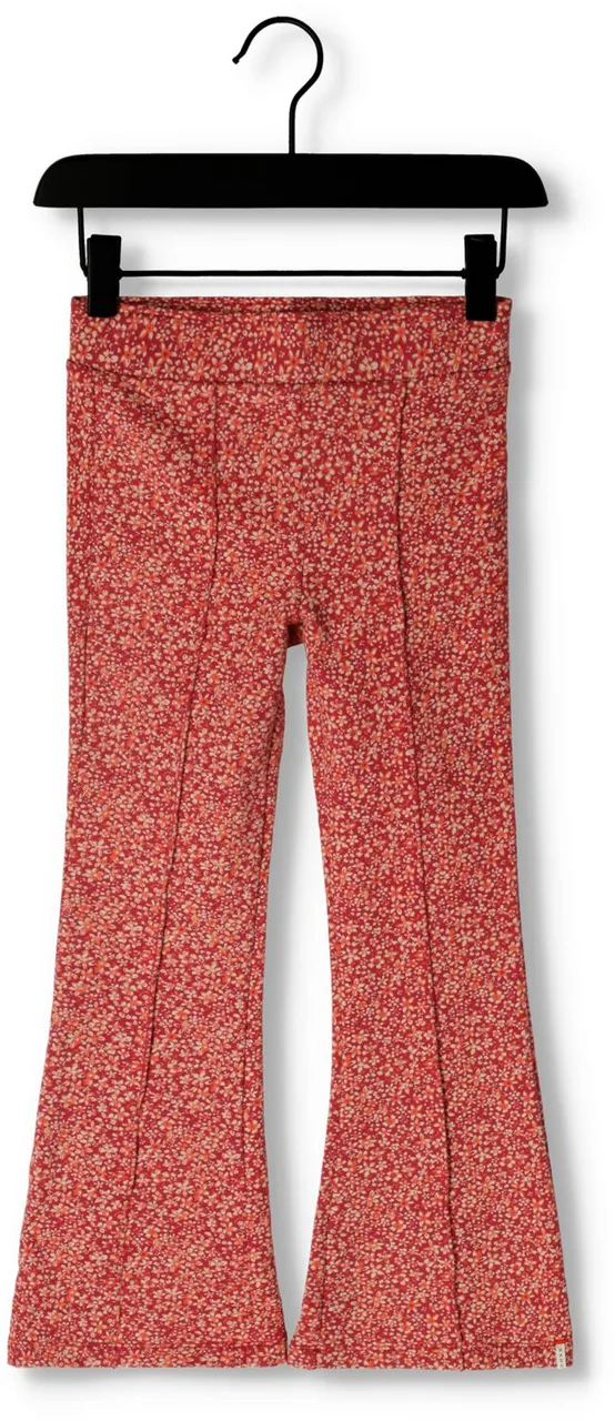 LOOXS Meisjes Broeken Little Floral Flared Pants - Rood