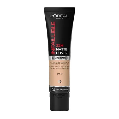 L'oreal 24h Infaillible Matte Cover Foundation 25 Rose Ivory 30 ml
