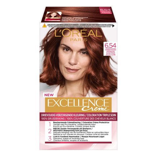 L'Oréal Excellence Creme Haarverf 6.54 Donker Mahonie Koperblond