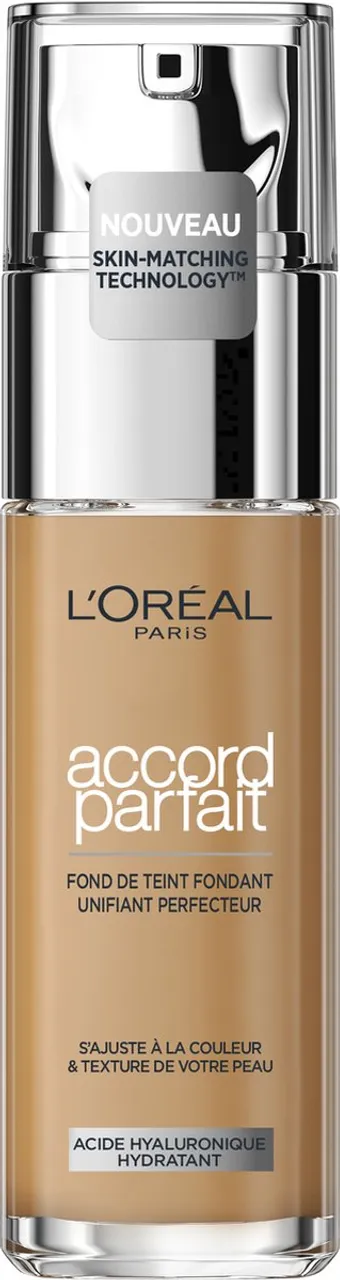 L’Oréal Paris - Accord Parfait Foundation - 4.5.N - Natuurlijk Dekkende Foundation met Hyaluronzuur en SPF 16 - 30 ml