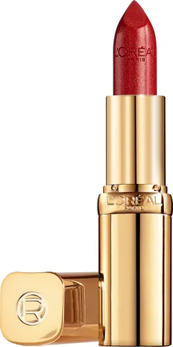 L’Oréal Paris Color Riche Satin Lipstick - Verzorgende, Lippenstift Verrijkt met Arganolie - 345 Cristal Cerise - Rood - 4,54 gr