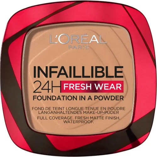 L'Oréal Paris - Infaillible 24H Fresh Wear Foundation in a Powder - 260 Golden Sun - Foundation en poeder - 8gr