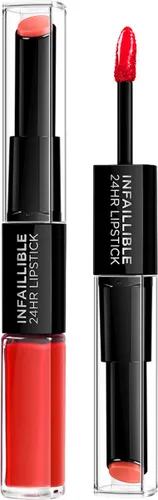 L'Oréal Paris Infaillible 24H Lipstick - Langhoudende 2-staps Lipstick met Vitamine E - 506 Red Infallible - Rood - 5.7ml