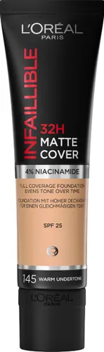 L’Oréal Paris Infaillible 32H Matte Cover Foundation - 145 - Foundation met een volledige dekking en een matte finish - 30 ml
