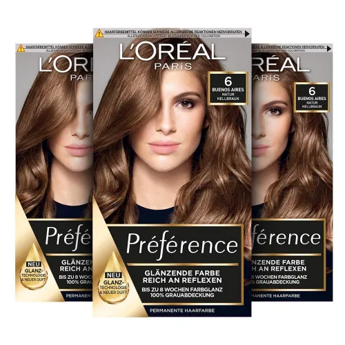 L'Oréal Paris Set van 3 permanente haarkleuringen met