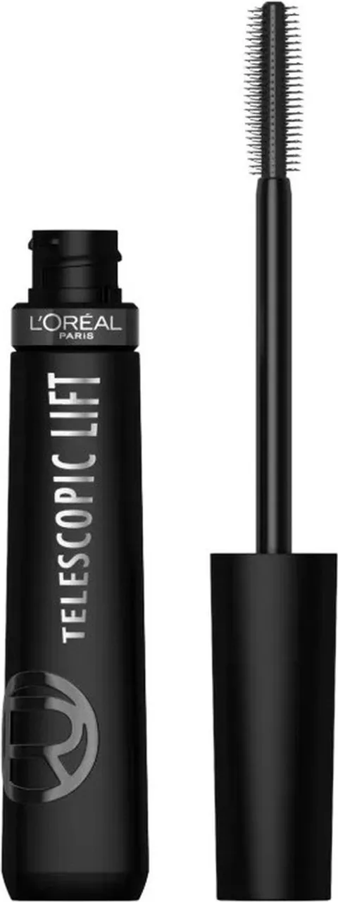 L'Oréal Paris Telescopic Lift Mascara - Mascara voor lange, gelifte wimpers en volume - Verrijkt met ceramidencomplex - Extra Black - Vegan - 9,9ML