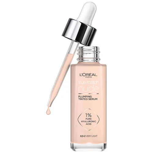 L'Oréal Paris True Match Nude Plumping Tinted Serum (Various Shades) - 0.5-2 Very Light