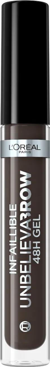 L’Oréal Paris Unbelieva'Brow Langhoudende Waterproof Wenkbrauwgel - 1.0 Ebony - Donker Bruin - 3.4ml