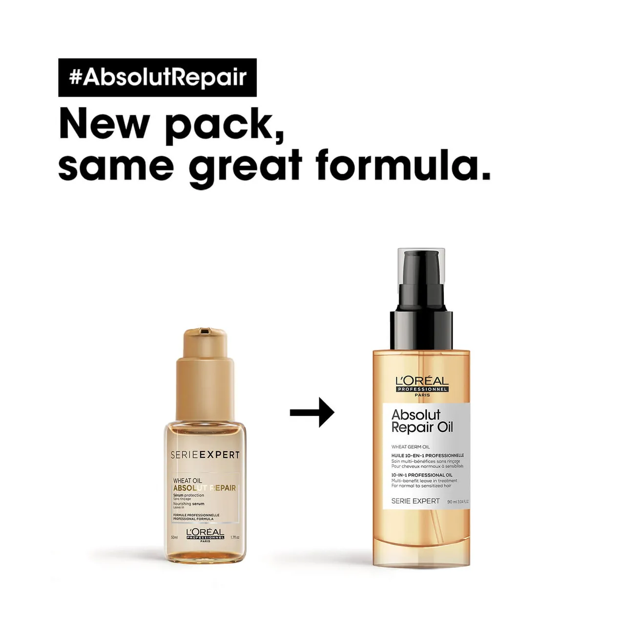 L’Oréal Professionnel Serie Expert Absolut Repair 10 in 1 Leave in Oil for Dry and Damaged Hair 90ml