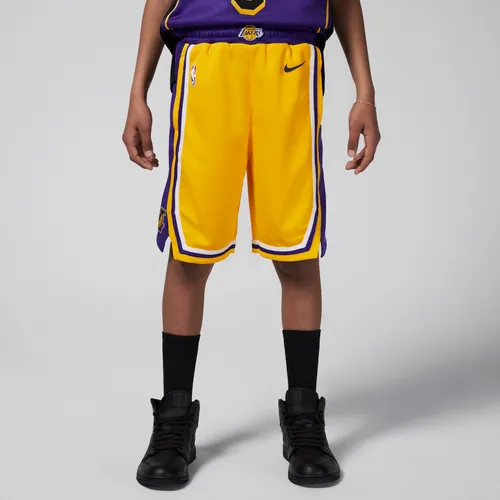 Los Angeles Lakers 2023/24 Icon Edition Swingman Nike NBA-jongensshorts - Geel
