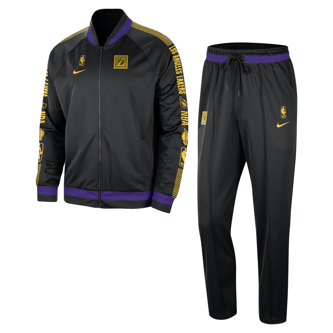 Los Angeles Lakers Starting 5 Nike Dri-FIT NBA-trainingspak voor heren - Zwart