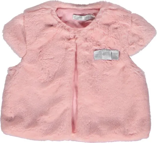 Losan Chic Collection - Bodywarmer fake fur/fleece - gevoerd - Baby - Meisje - Lichtroze - 6M
